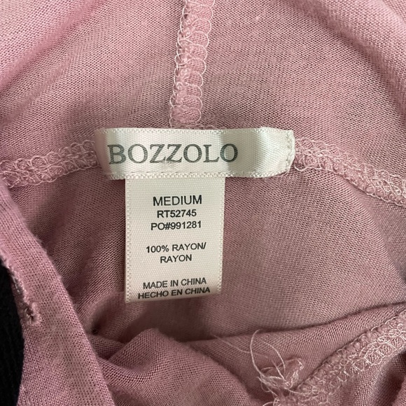 Bozzolo Pink Sweatshirt Relaxed Fit Flowy and - Picture 8 of 9